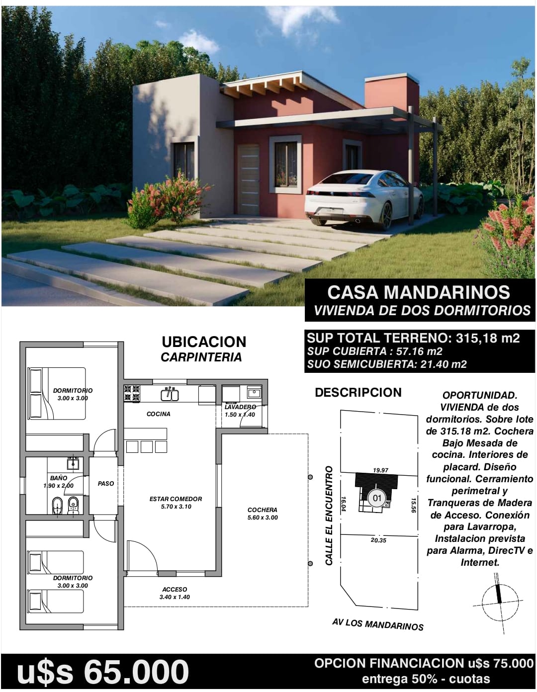 #5352009 | Venta | Casa | Carpinteria (cgmpropiedades)