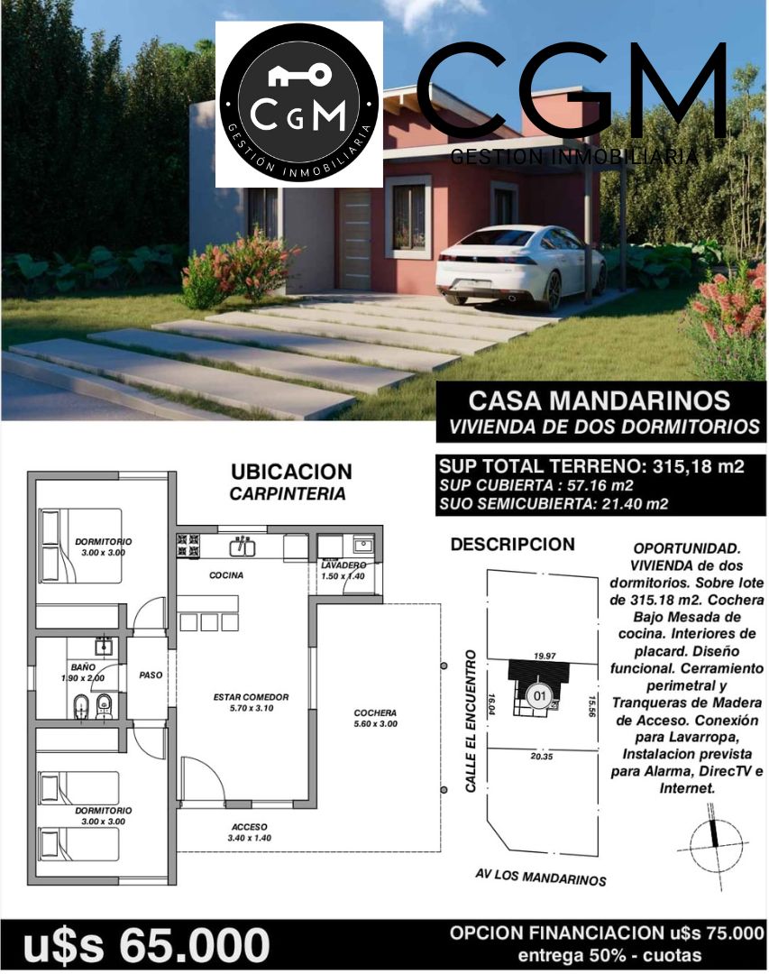 #5353542 | Venta | Casa | Carpinteria (cgmpropiedades)