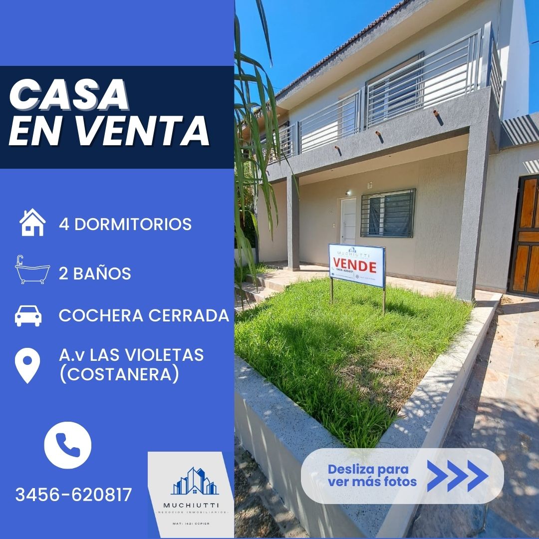 #5347693 | Venta | Casa | Chaviyu Parada Fcgu (muchiutti negocios inmobiliarios)