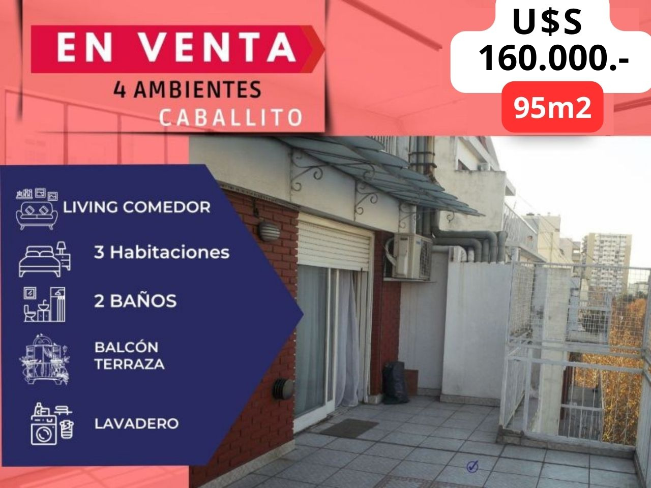 #2831220 | Venta | Departamento | Caballito Norte (Alberto Loyarte Servicios Inmobiliarios)