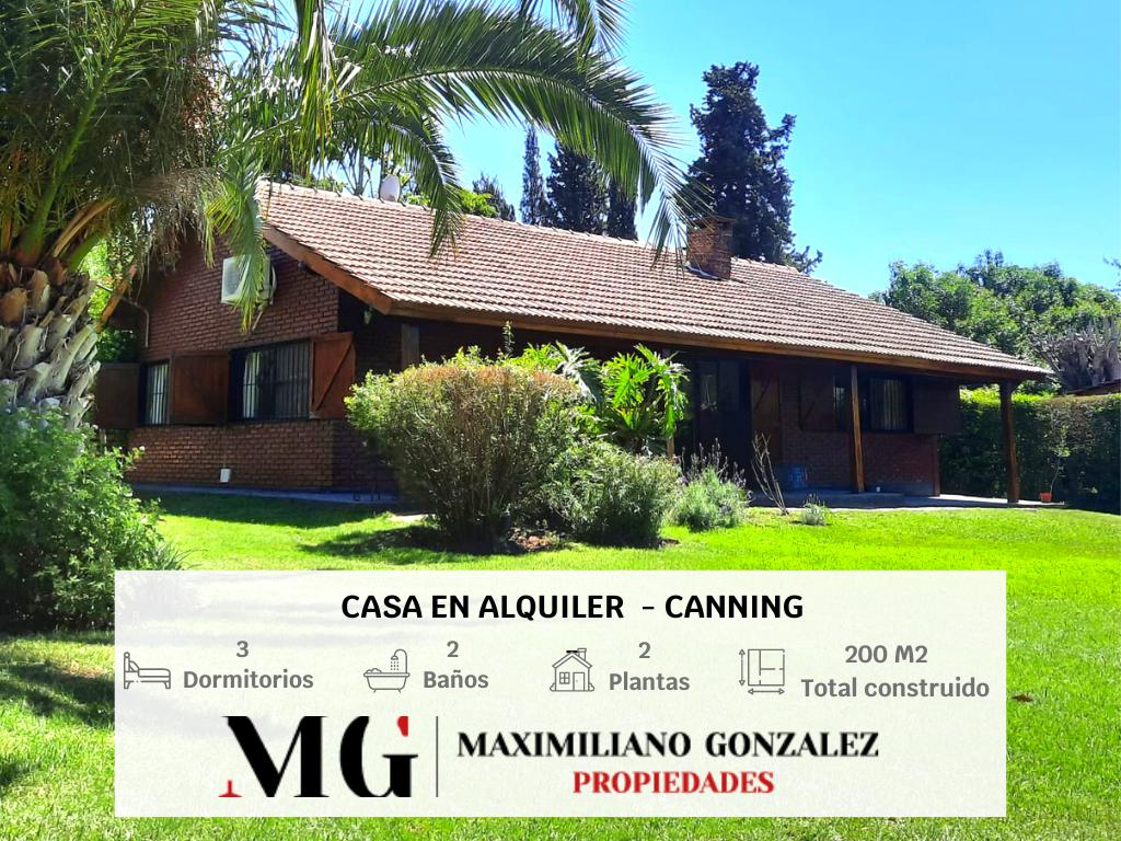 #4021837 | Alquiler Temporal | Casa | Canning (MG - Maximiliano Gonzalez Propiedades)