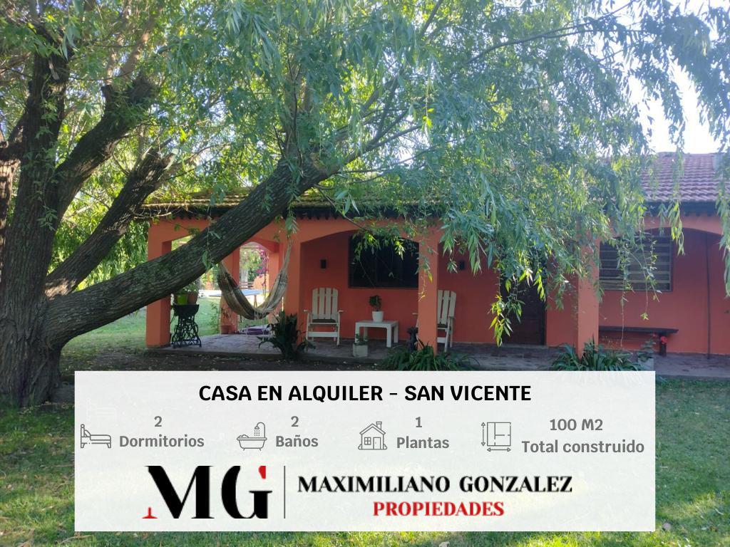 #4383286 | Alquiler Temporal | Casa | San Vicente (MG - Maximiliano Gonzalez Propiedades)