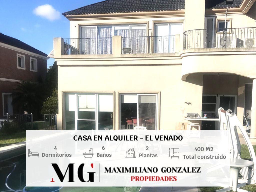 #4831601 | Alquiler | Casa | Venado (MG - Maximiliano Gonzalez Propiedades)