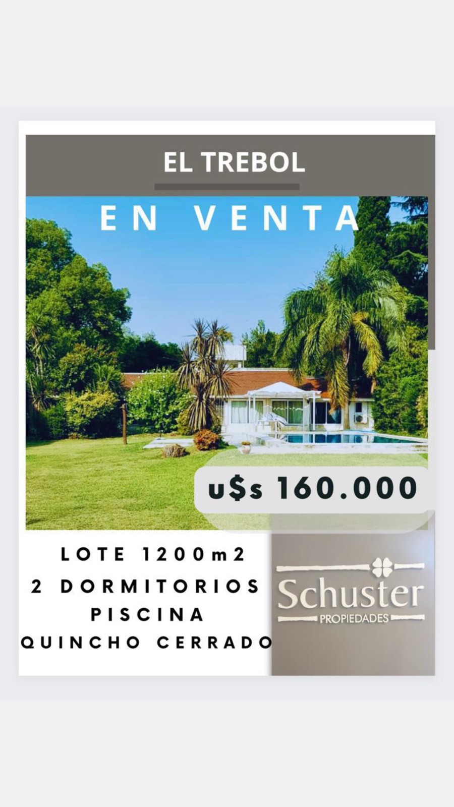 #5013494 | Sale | House | El Trébol (Schuster)
