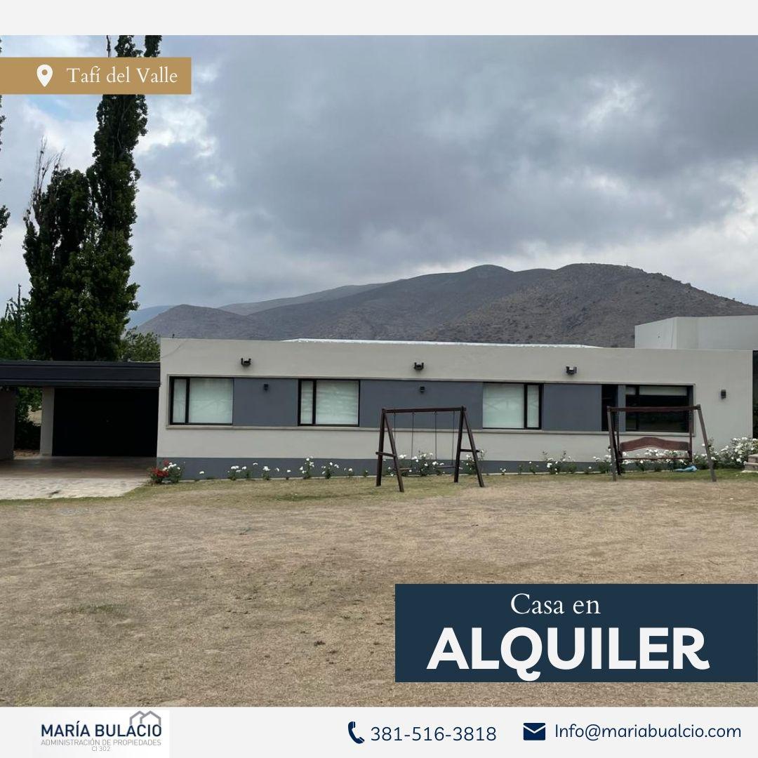 #4973533 | Alquiler | Casa | Tafi Del Valle (Maria Bulacio )