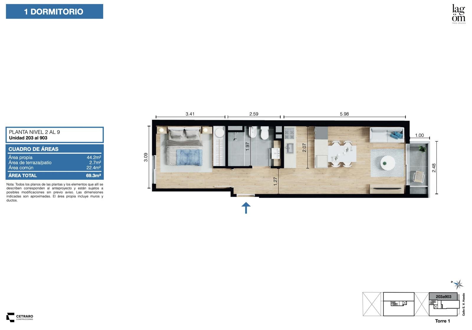 #4131854 | Venta | Departamento | Tres Cruces (Punto inmobiliario)