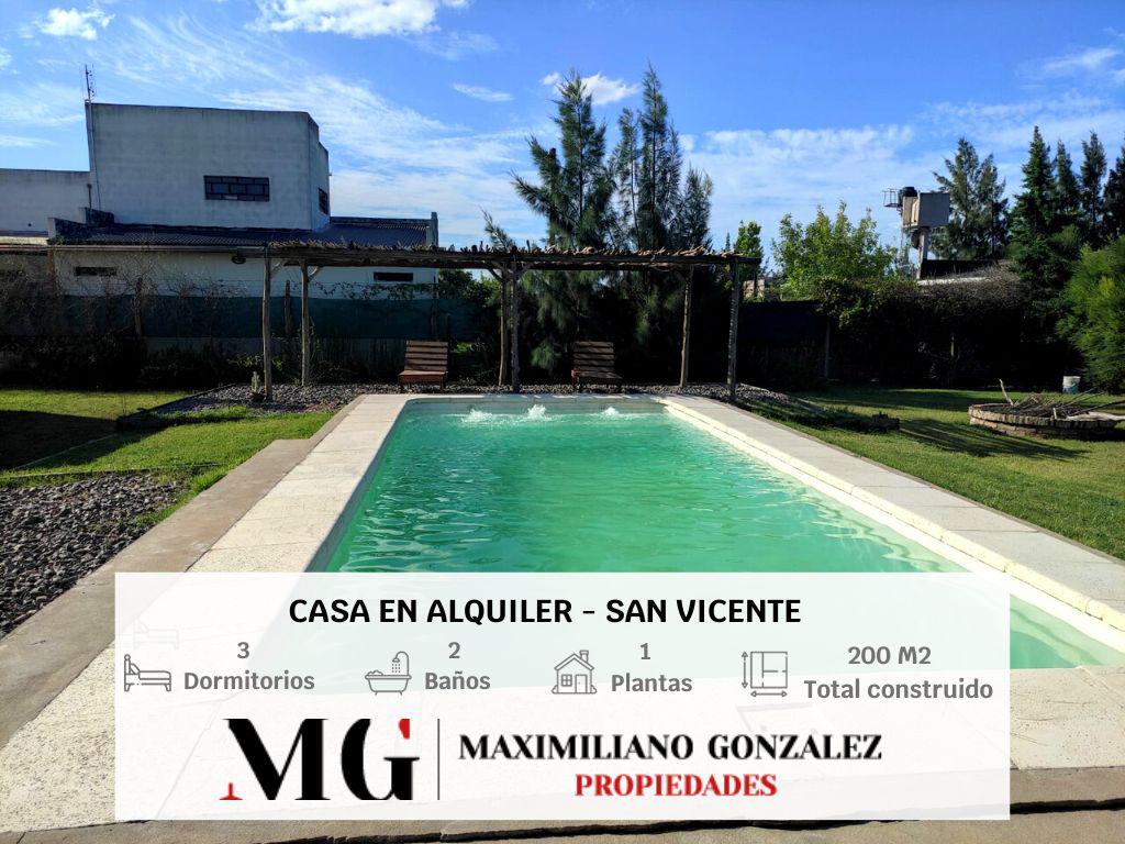 #4858983 | Alquiler Temporal | Casa | San Vicente (MG - Maximiliano Gonzalez Propiedades)