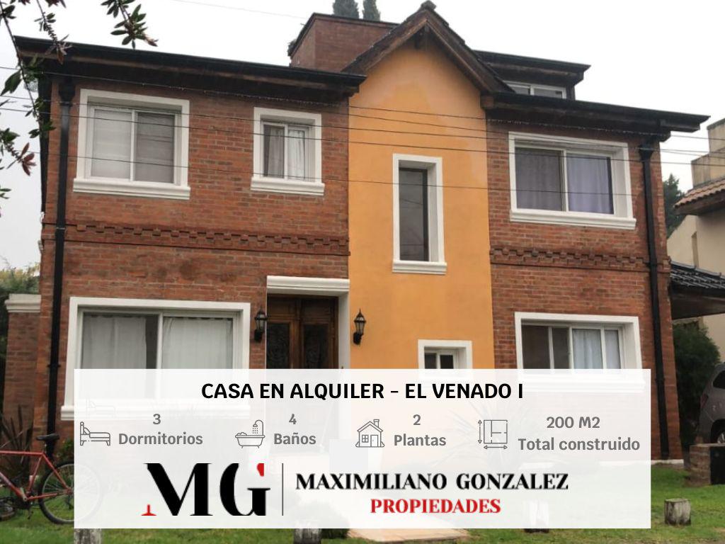 #4831602 | Alquiler | Casa | Venado (MG - Maximiliano Gonzalez Propiedades)