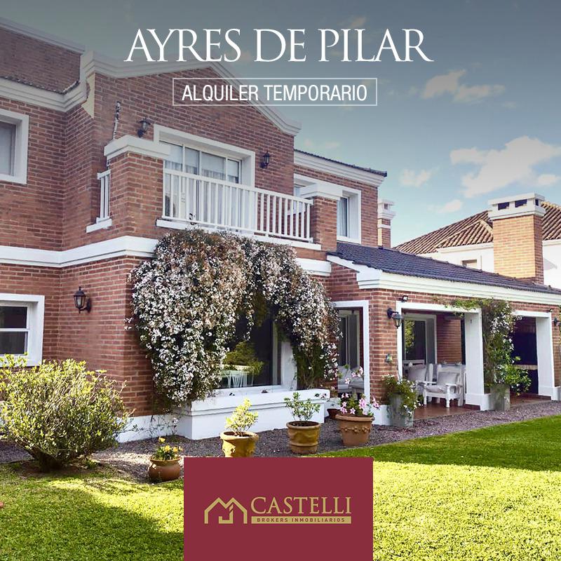 #3289761 | Venta | Casa | Ayres De Pilar (MJ CASTELLI BROKERS INMOBILIARIOS)