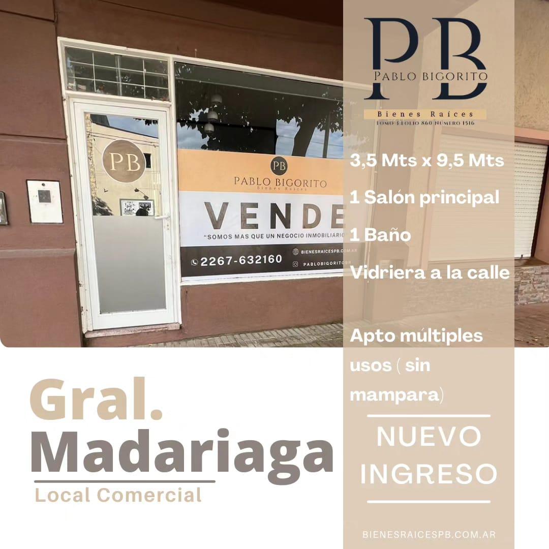 #4999588 | Venta | Local | General Madariaga (Pablo Bigorito Bienes Raices)
