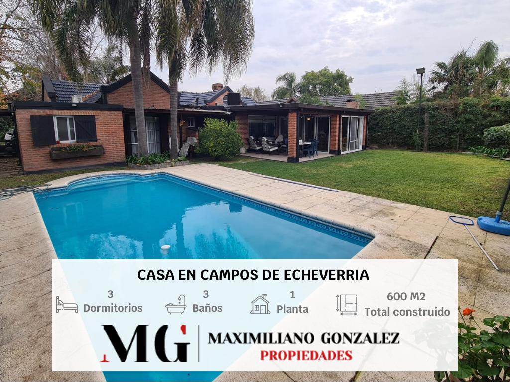 #5188441 | Venta | Casa | Campos De Echeverria (MG - Maximiliano Gonzalez Propiedades)