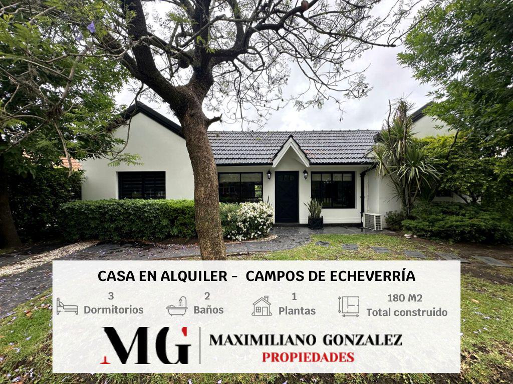 #5330414 | Alquiler Temporal | Casa | Campos De Echeverria (MG - Maximiliano Gonzalez Propiedades)
