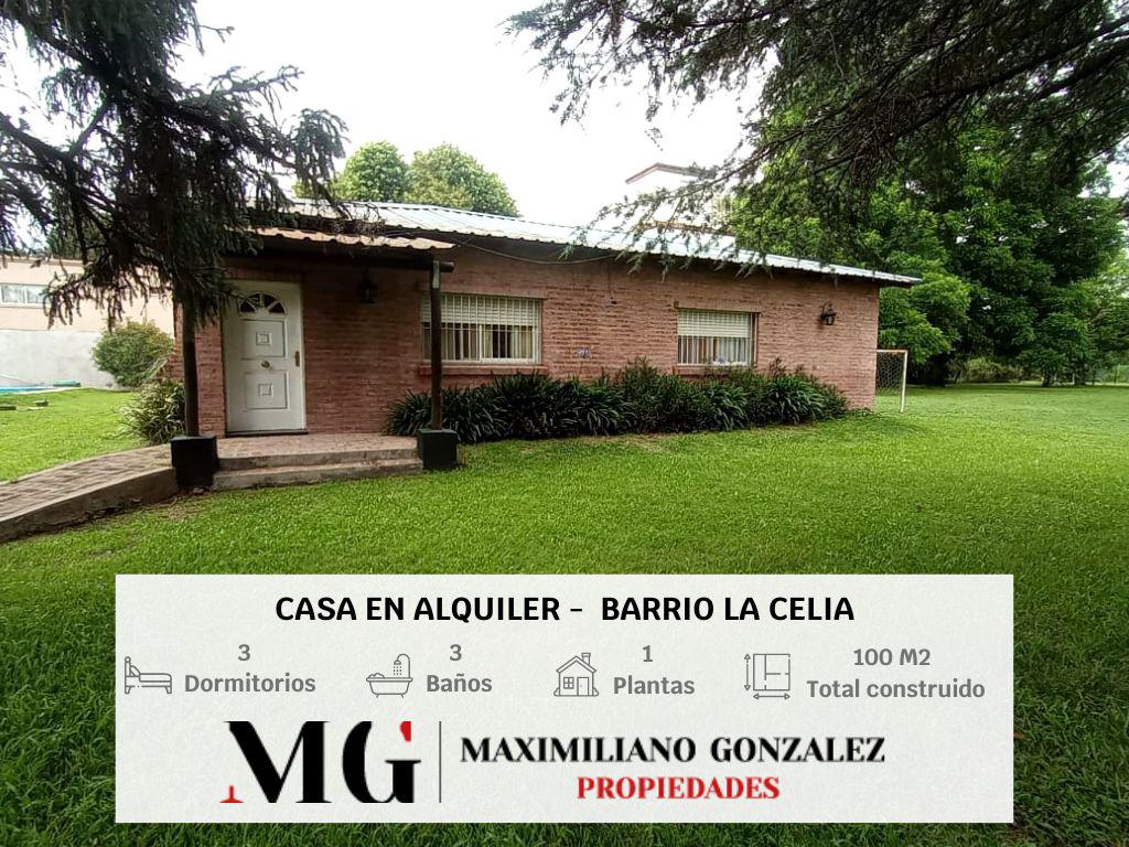 #4834318 | Temporary Rental | House | La Celia (MG - Maximiliano Gonzalez Propiedades)