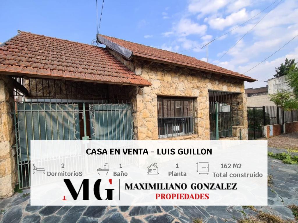 #5172357 | Venta | Casa | Luis Guillon (MG - Maximiliano Gonzalez Propiedades)