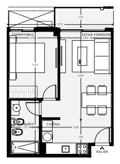 #5090611 | Venta | Departamento | Tres Cruces (Emiliano Pedrozo)