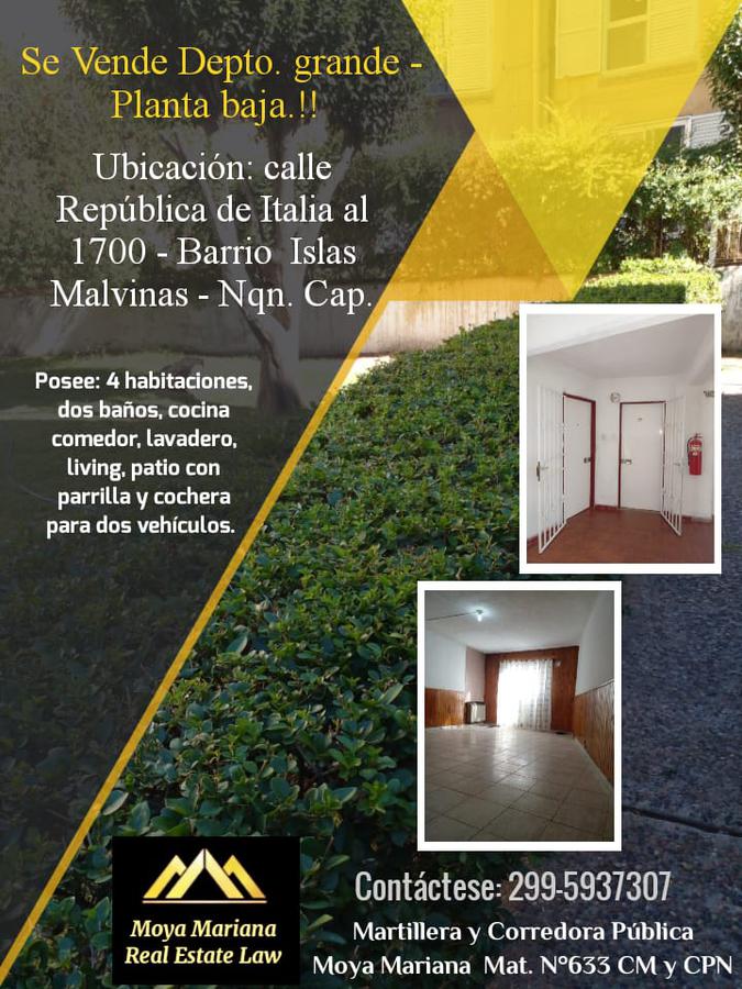 #3966201 | Venta | Departamento | Barrio Islas Malvinas (Negocios Inmobiliarios Limay)