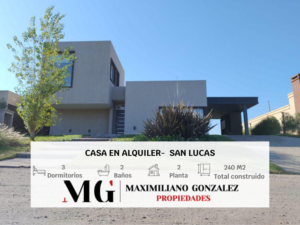 #4834348 | Alquiler | Casa | San Lucas (MG - Maximiliano Gonzalez Propiedades)