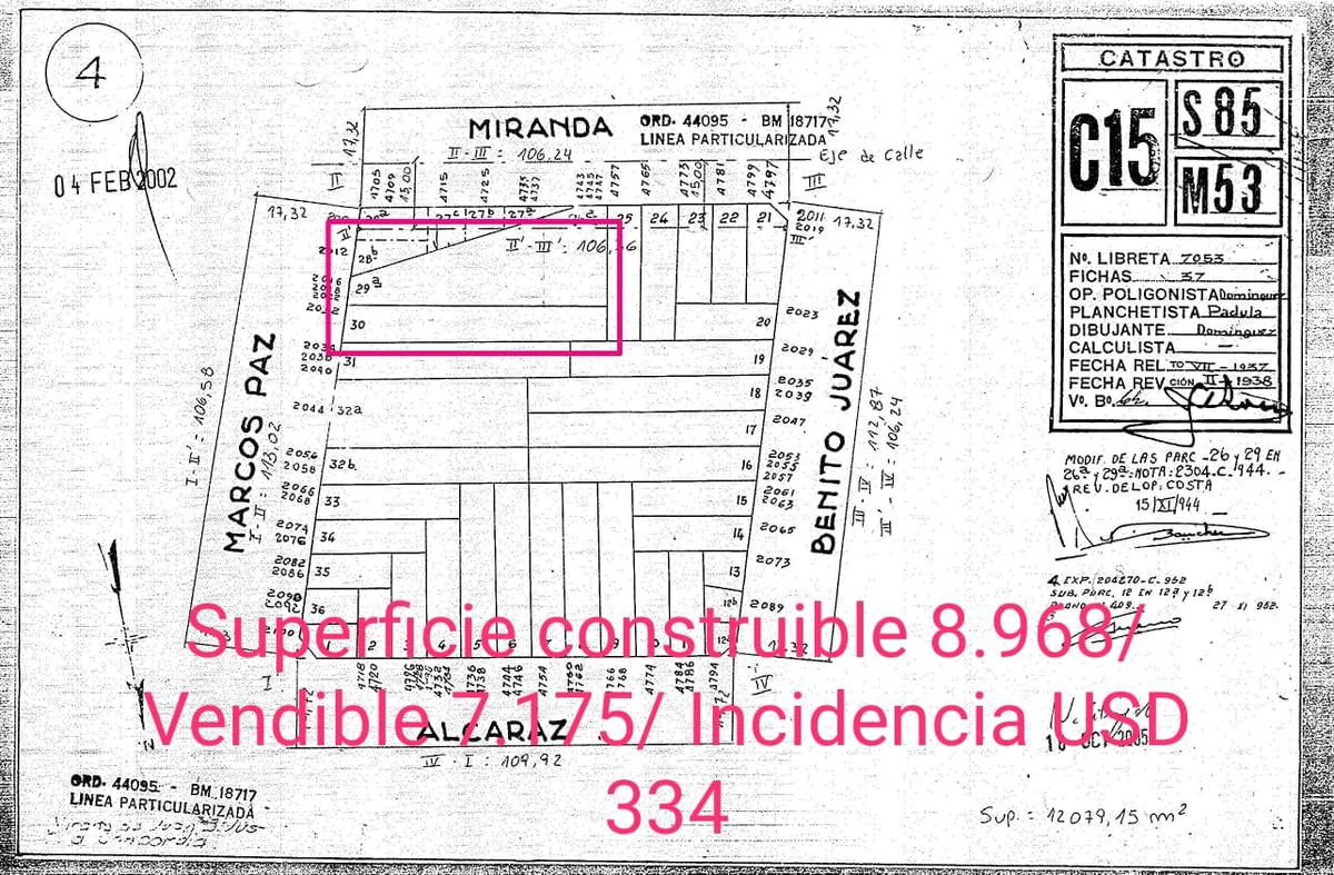 #3538405 | Venta | Lote | Monte Castro (Zampone Propiedades)