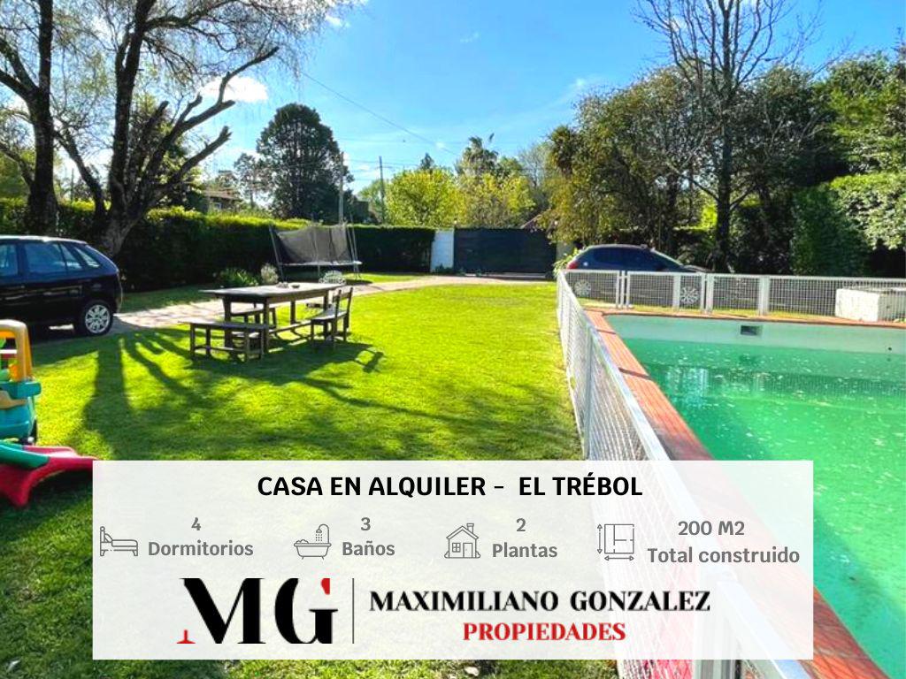#5017303 | Alquiler | Casa | El Trébol (MG - Maximiliano Gonzalez Propiedades)