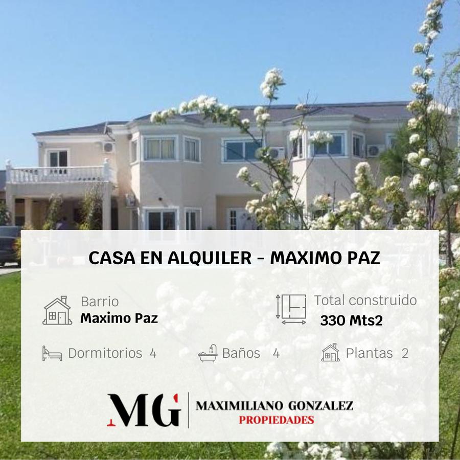 #4843411 | Alquiler Temporal | Casa | Maximo Paz (MG - Maximiliano Gonzalez Propiedades)