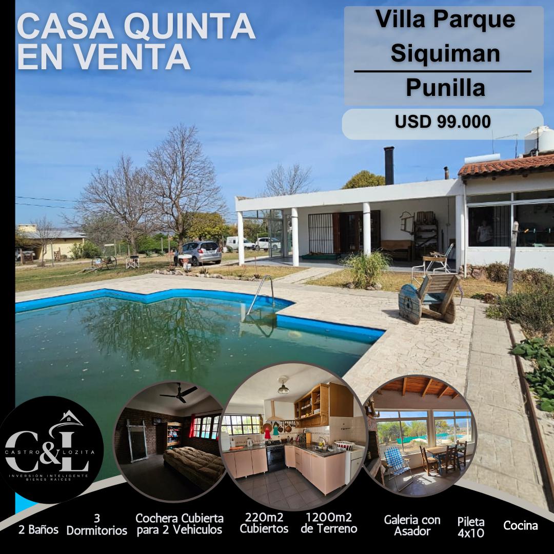 #4714656 | Venta | Casa Quinta | Villa Parque Siquiman (Geo Inmobiliaria)