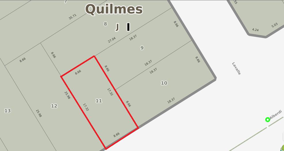 #5009822 | Sale | Lot | Quilmes (Cabeza inmobiliaria)