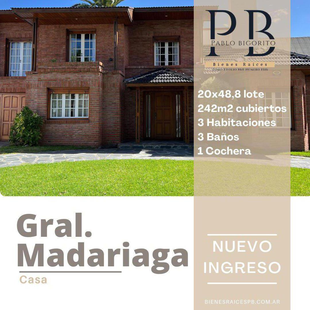 #4982997 | Venta | Casa | General Madariaga (Pablo Bigorito Bienes Raices)