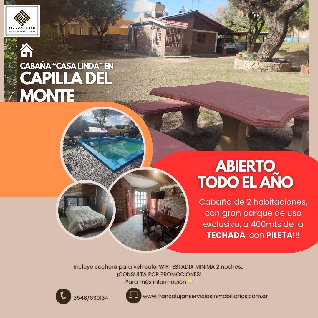 #5274492 | Alquiler Temporal | Casa | Capilla Del Monte (Franco Lujan Servicios Inmobiliarios)