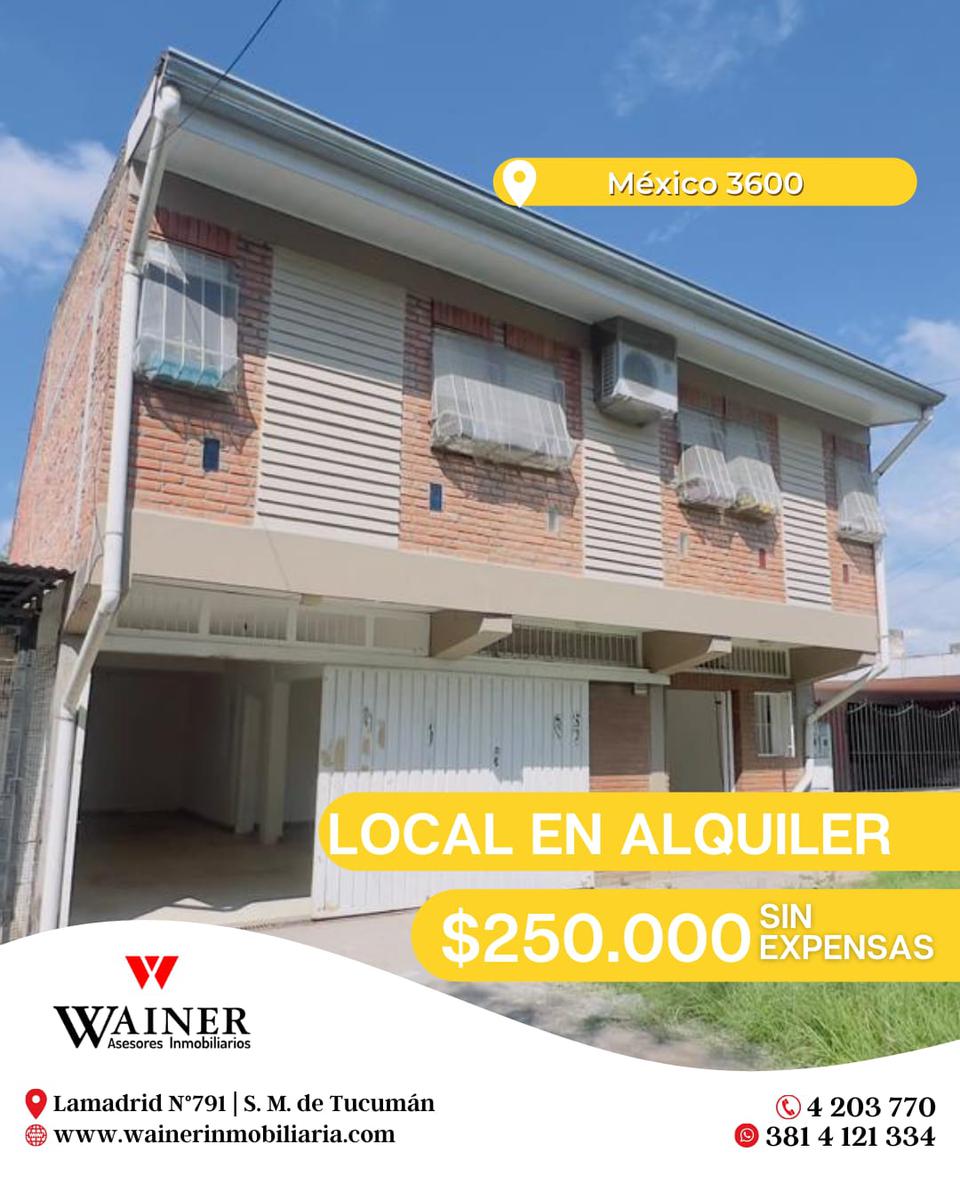 #5033583 | Alquiler | Local | San Miguel De Tucuman (Wainer Asesores Inmobiliarios)