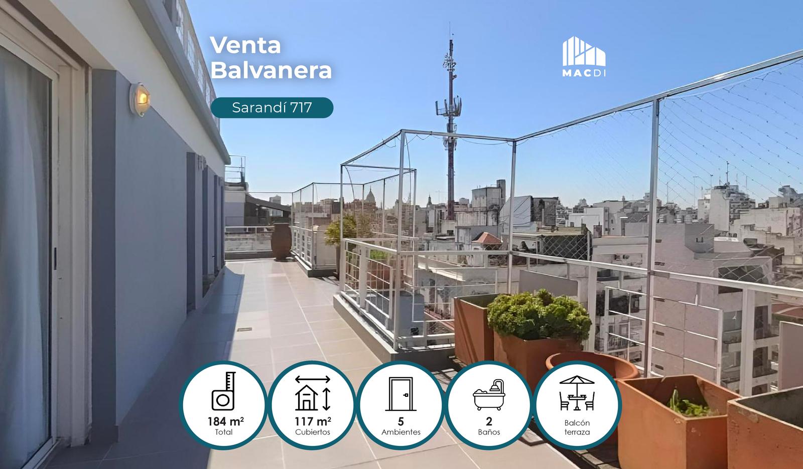 #5400952 | Venta | Departamento | Balvanera (MACDI | DESARROLLOS INMOBILIARIOS)