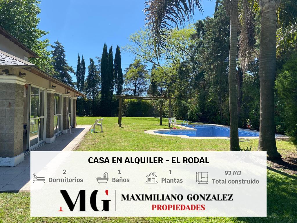 #5440659 | Alquiler | Casa | El Rodal (MG - Maximiliano Gonzalez Propiedades)