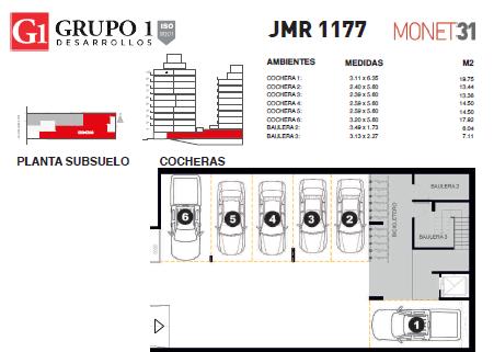 #5460128 | Venta | Cochera | Microcentro (Grupo 1 Desarrollos)