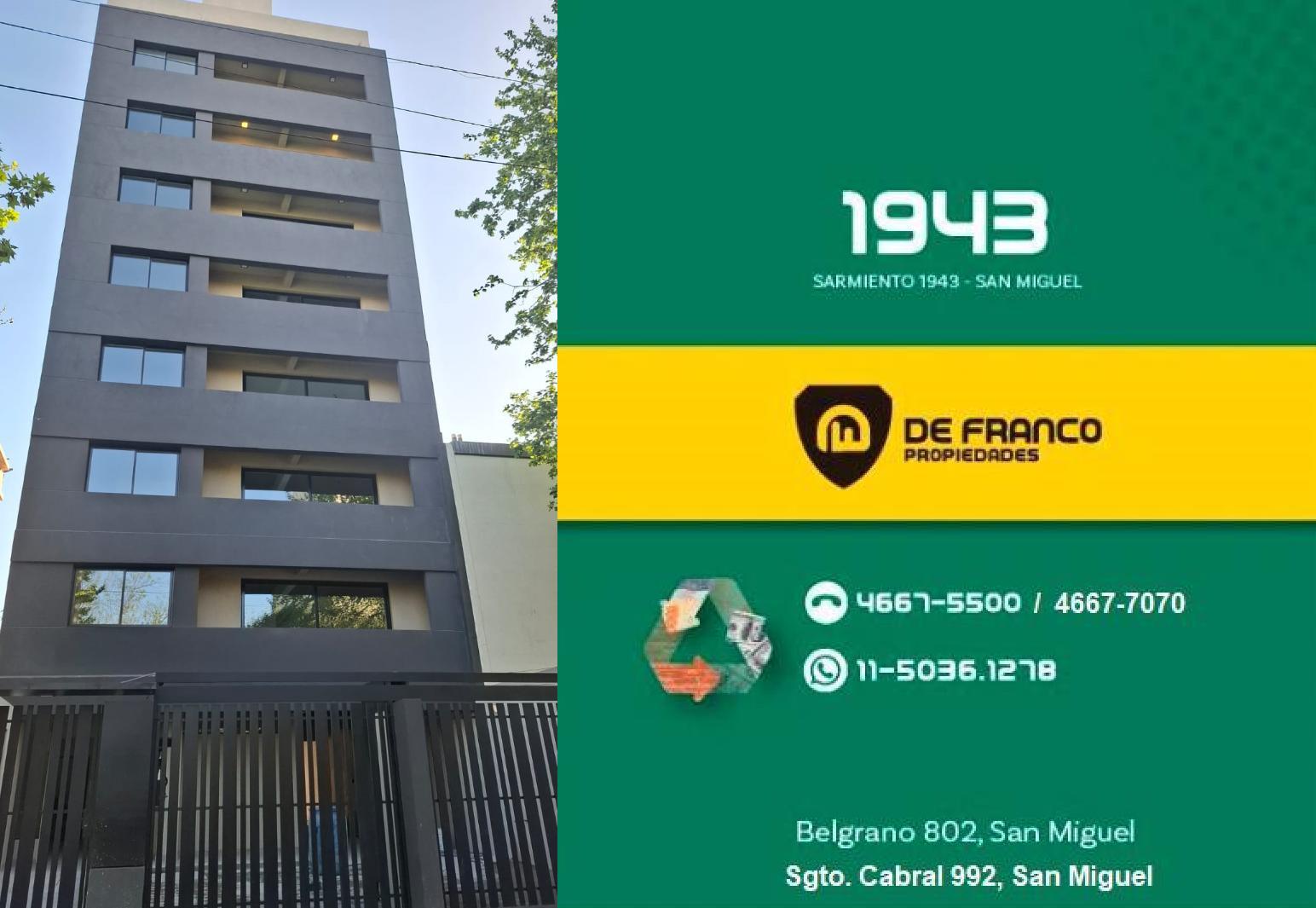 #5422311 | Venta | Departamento | San Miguel (De Franco Propiedades)