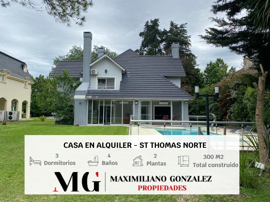 #5440666 | Alquiler | Casa | Saint Thomas (MG - Maximiliano Gonzalez Propiedades)