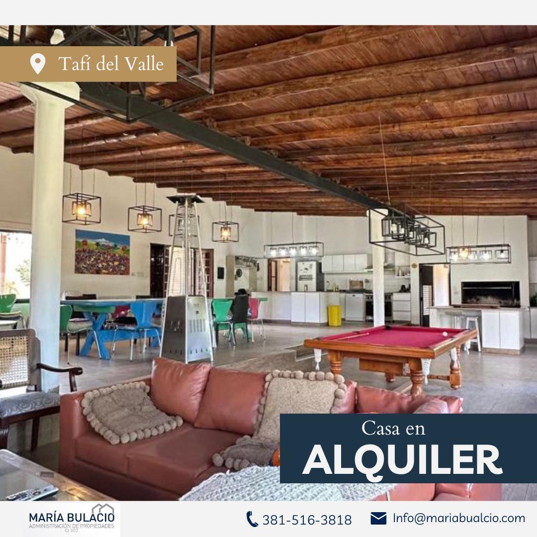 #5433307 | Alquiler | Casa | Tafi Del Valle (Maria Bulacio )