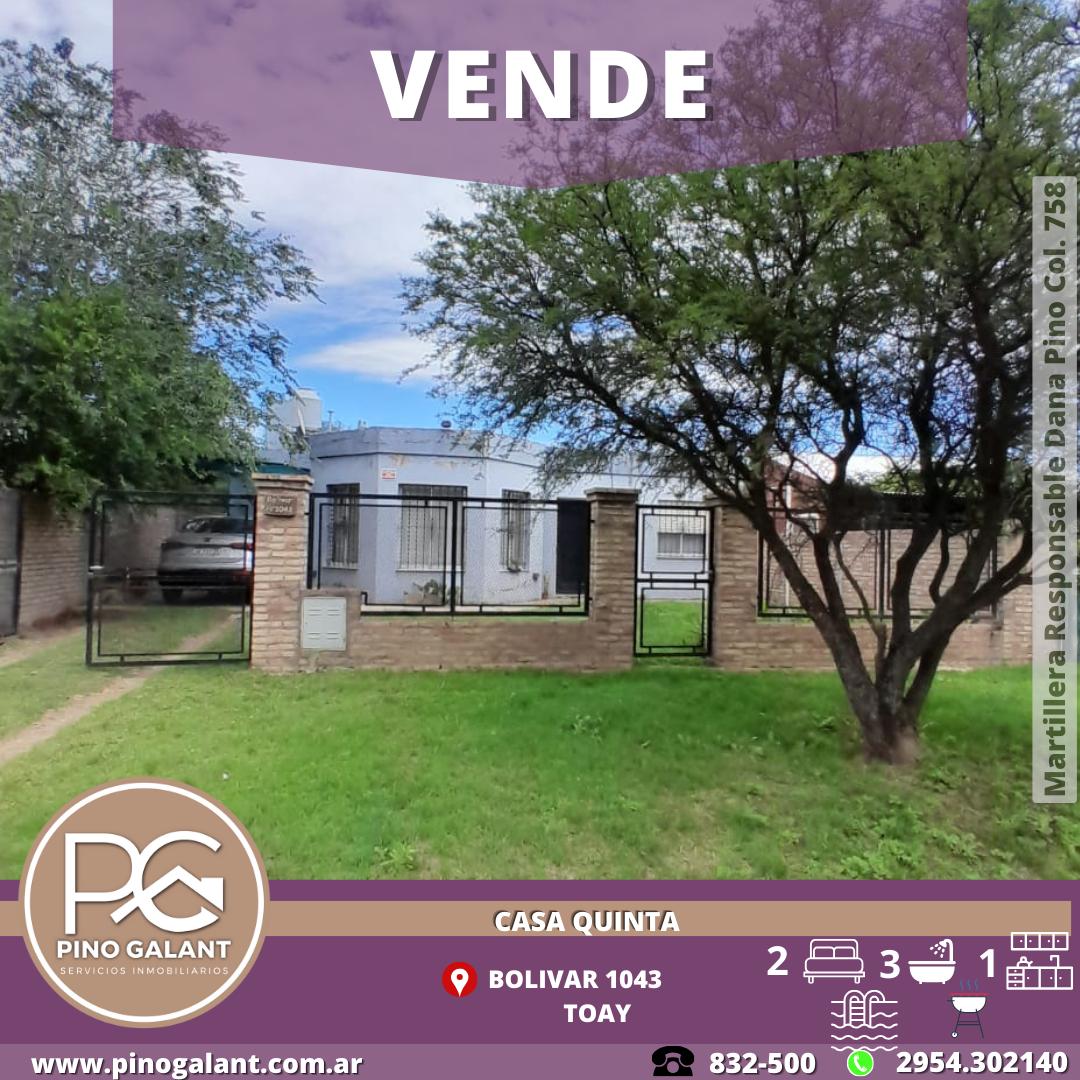 #5484714 | Venta | Casa Quinta | Toay (Pino Galant Servicios Inmobiliarios)