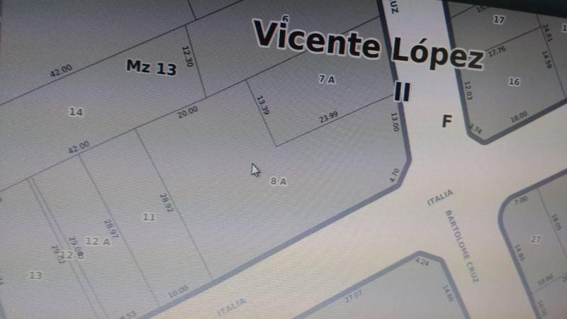 #544031 | Venta | Lote | Vicente Lopez (O'duch)