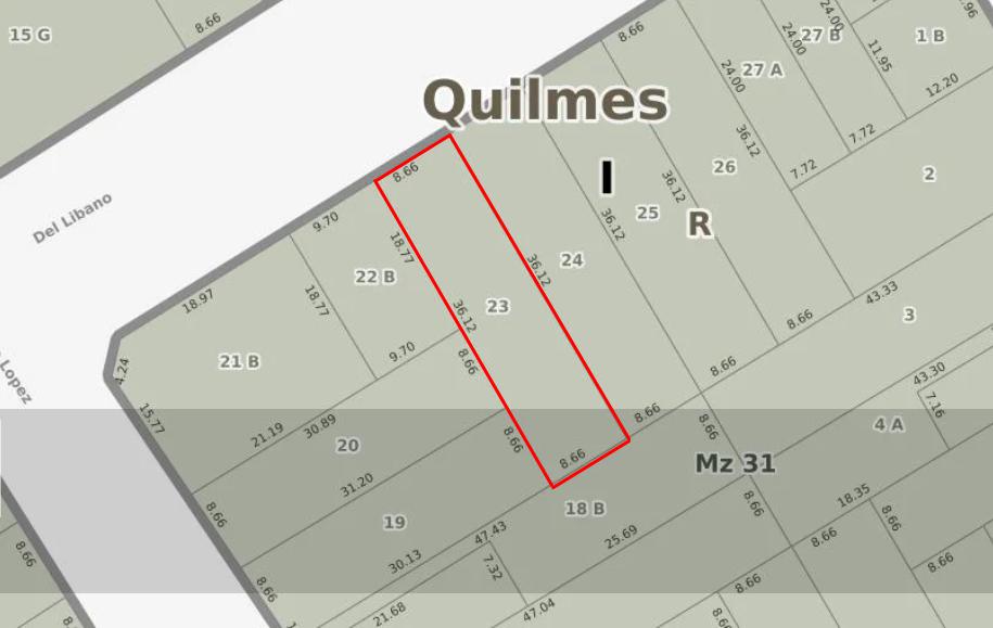 #5105895 | Sale | Lot | Quilmes (Leandro Muñiz Servicios Inmobiliarios)