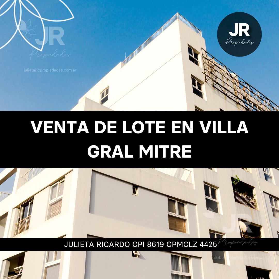 #4696416 | Venta | Lote | Villa General Mitre (Julieta Ric Propiedades)