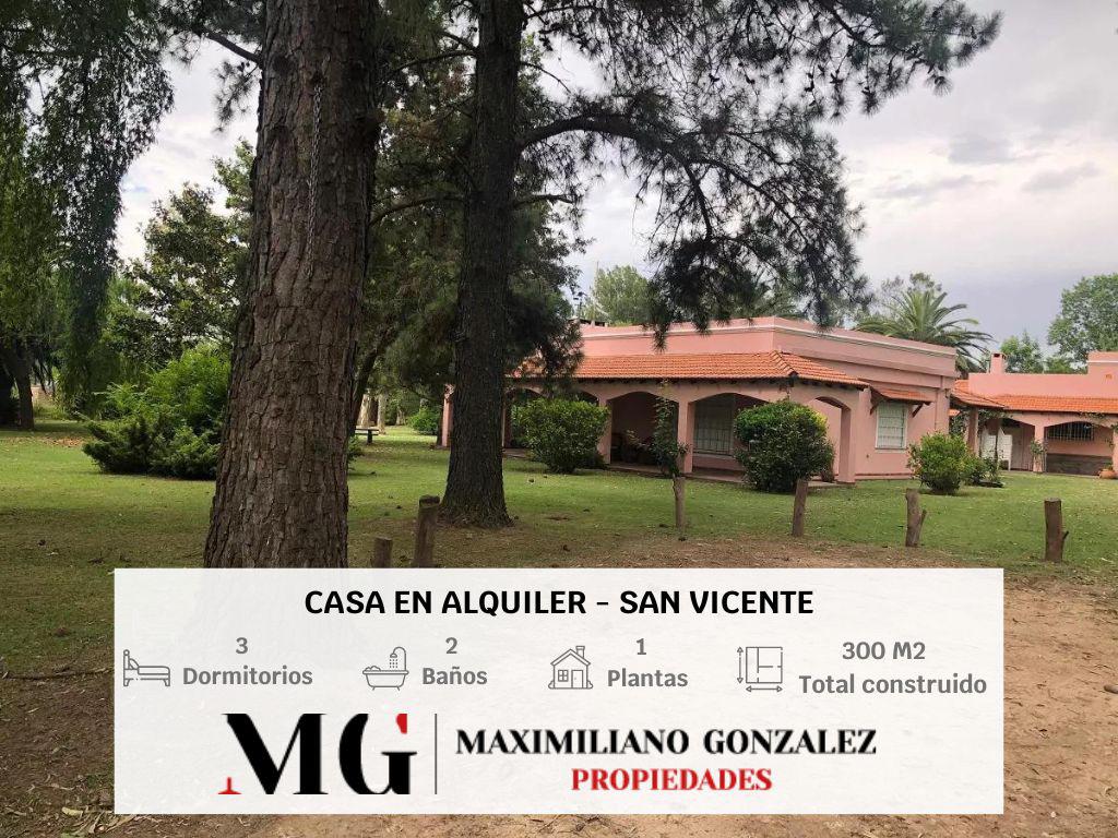 #4383285 | Alquiler Temporal | Casa | San Vicente (MG - Maximiliano Gonzalez Propiedades)