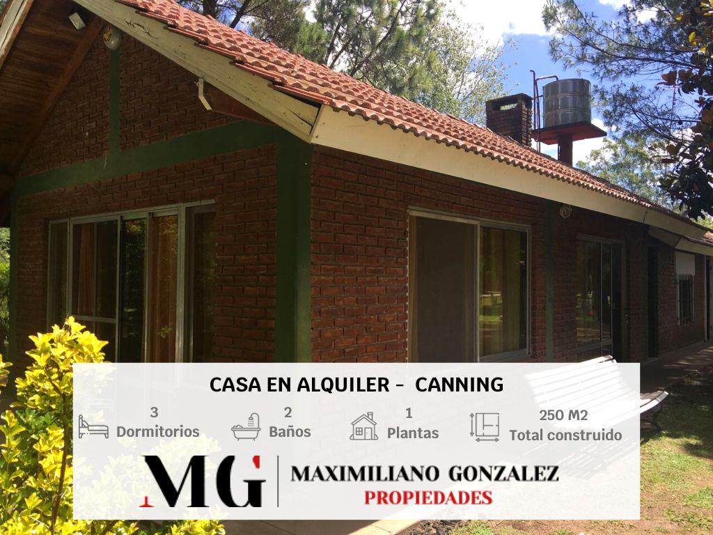 #4854713 | Alquiler Temporal | Casa | Canning (MG - Maximiliano Gonzalez Propiedades)