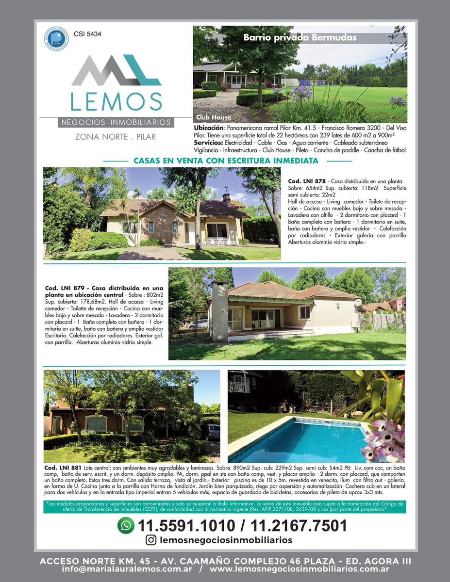 #5253202 | Venta | Casa | Bermudas (Lemos Negocios Inmobiliarios)