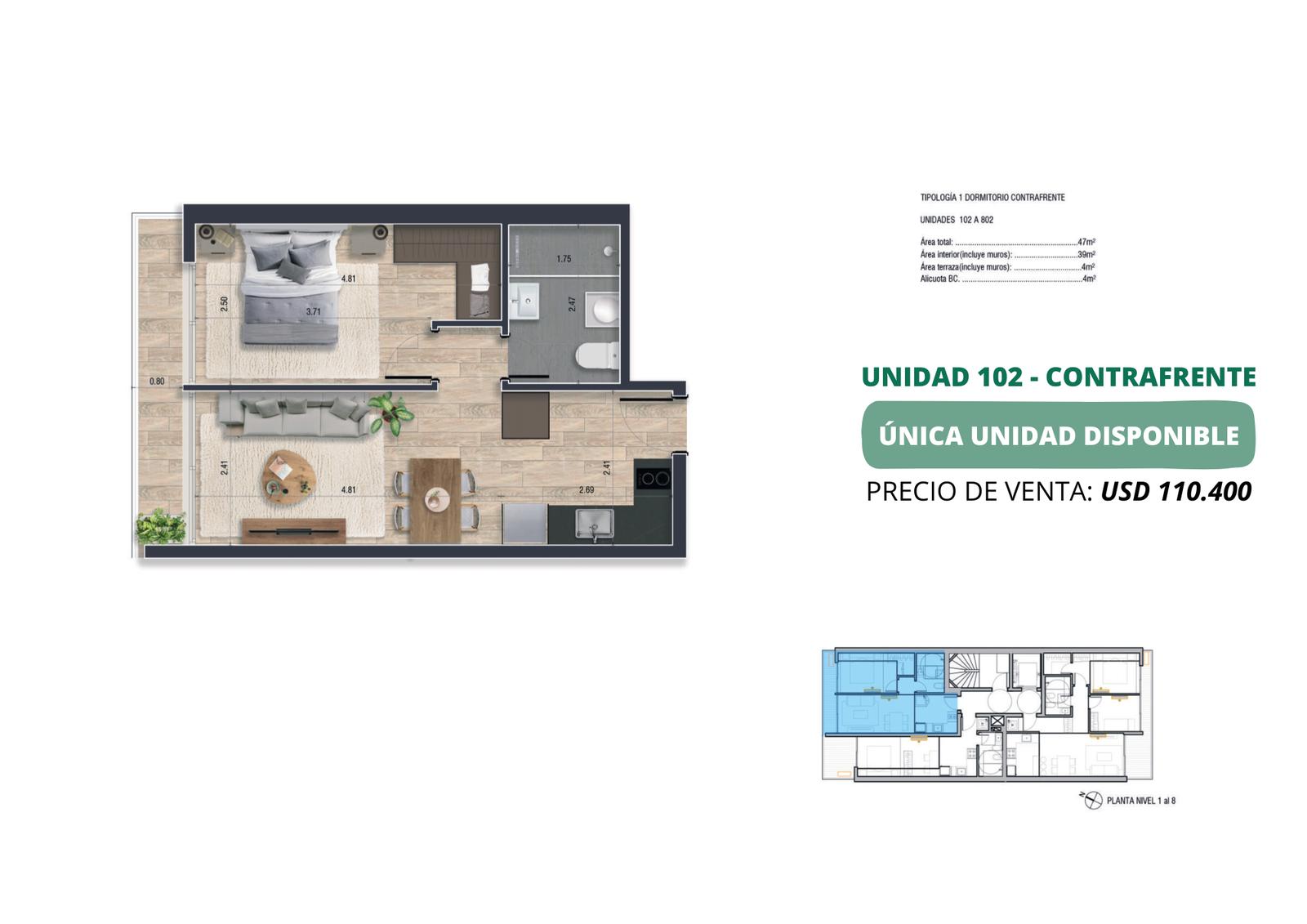 #4281839 | Venta | Departamento | Montevideo (Grupo  Torres G)