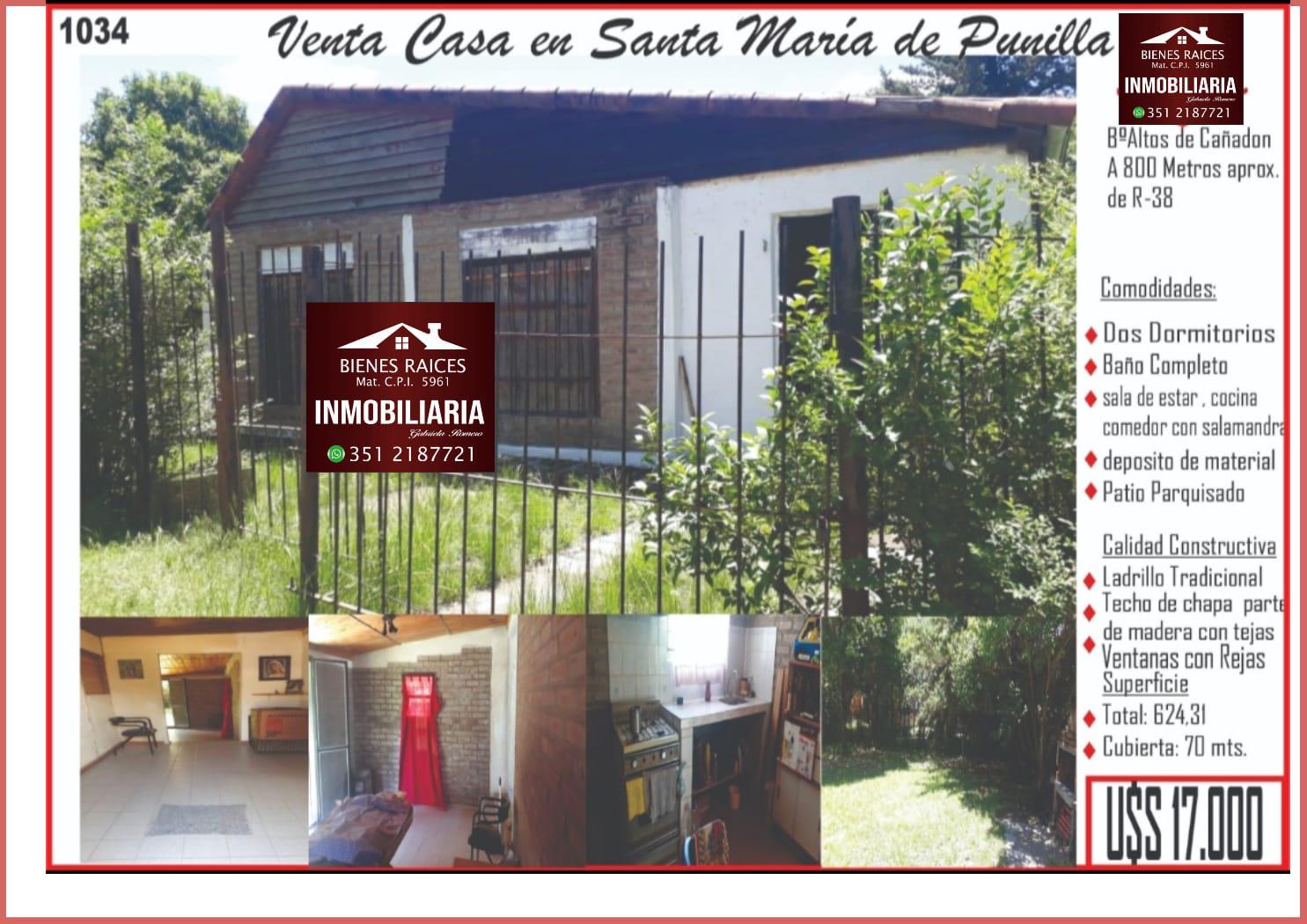 #5011389 | Venta | Casa | Santa Maria De Punilla (GABRIELA ROMERO Bienes Raíces)