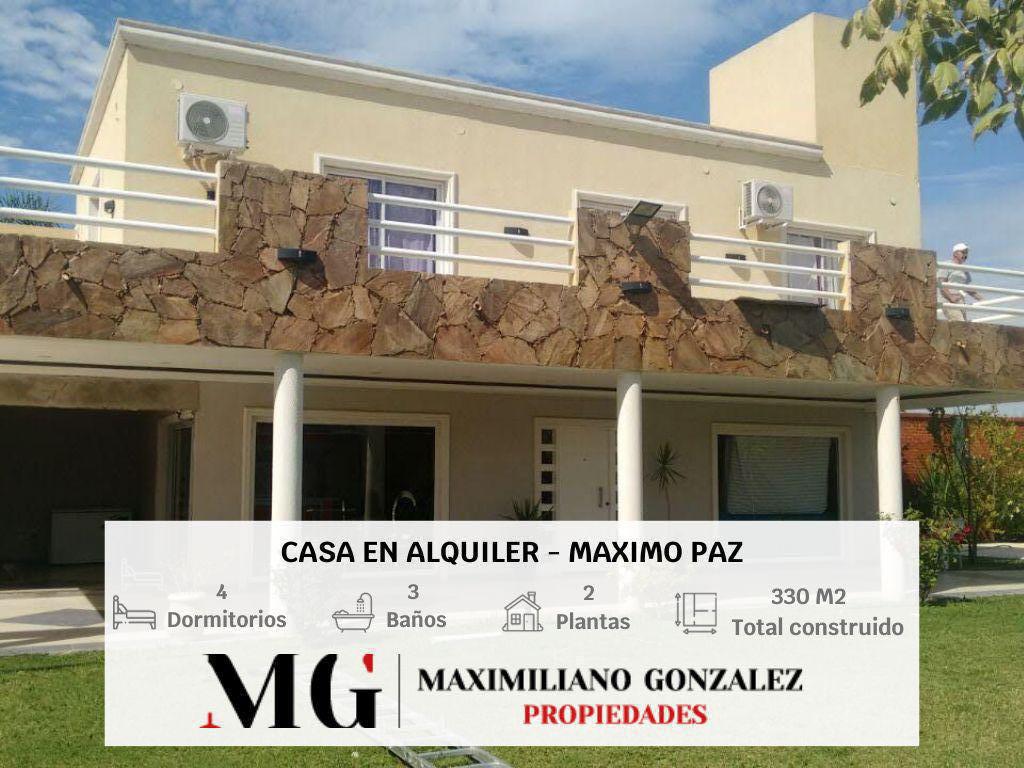 #4843413 | Alquiler Temporal | Casa | Maximo Paz (MG - Maximiliano Gonzalez Propiedades)