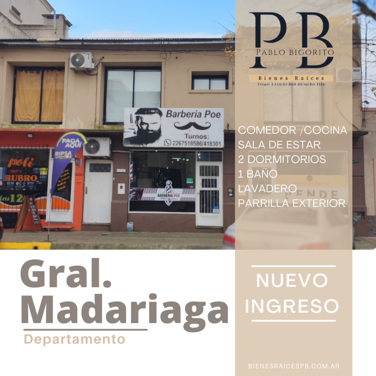 #5110423 | Venta | Departamento | General Madariaga (Pablo Bigorito Bienes Raices)