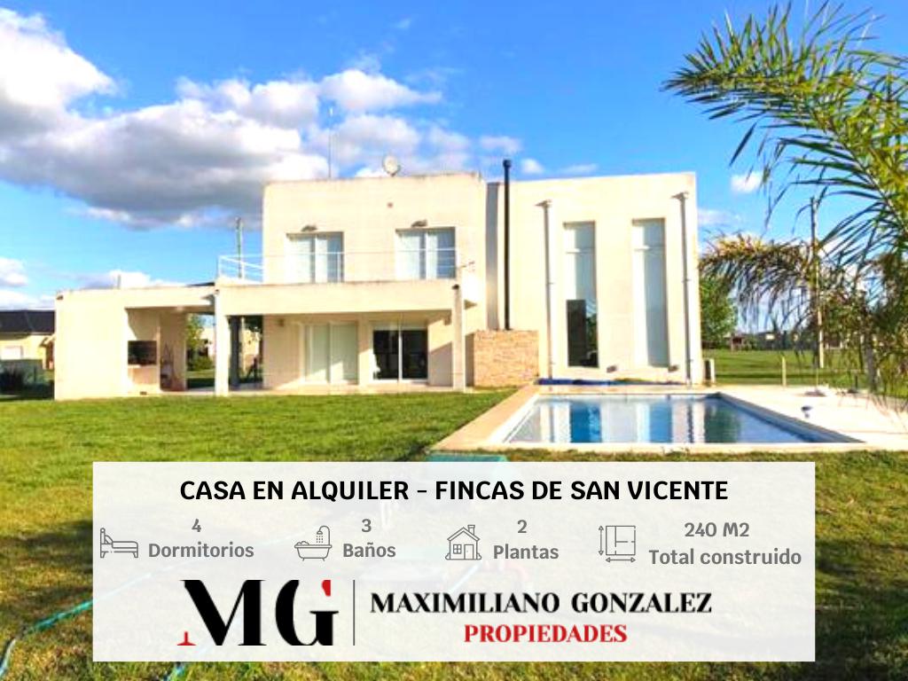 #4831607 | Alquiler Temporal | Casa | San Vicente (MG - Maximiliano Gonzalez Propiedades)