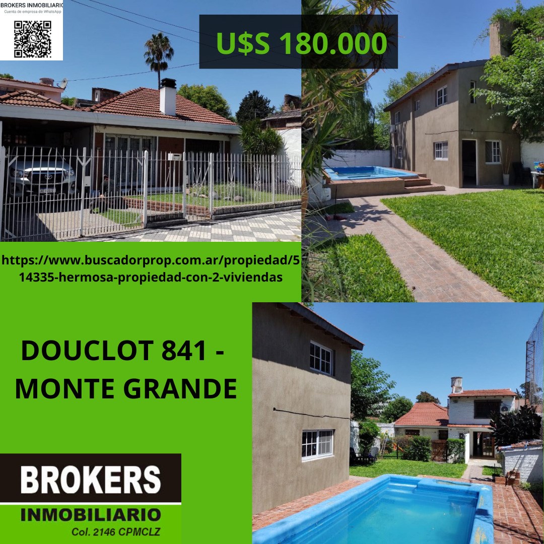 #4115137 | Venta | Casa | Monte Grande (Brokers Inmobiliario )
