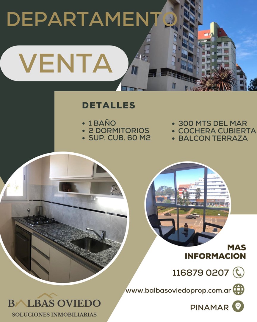 #4854093 | Venta | Departamento | Pinamar (BALBAS OVIEDO PROPIEDADES)