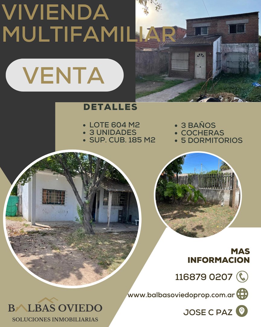 #5359139 | Venta | Casa | Jose C. Paz (BALBAS OVIEDO PROPIEDADES)